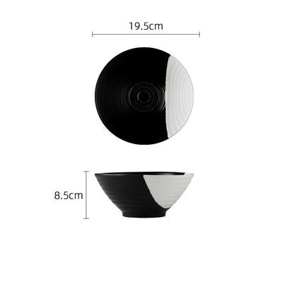 Black And White Ceramic Bowl Set