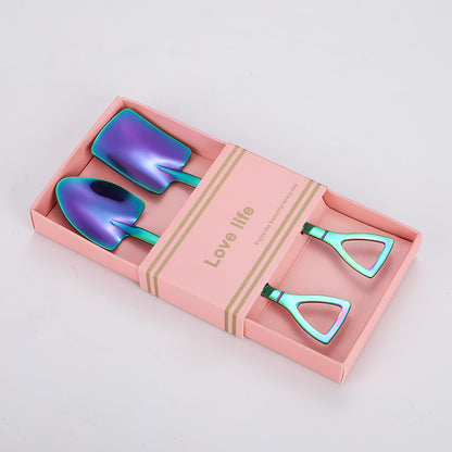 Colorful Spade Spoons for Tea and Coffee