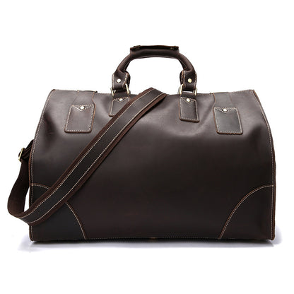 Brown Leather Luxury Travel Bag