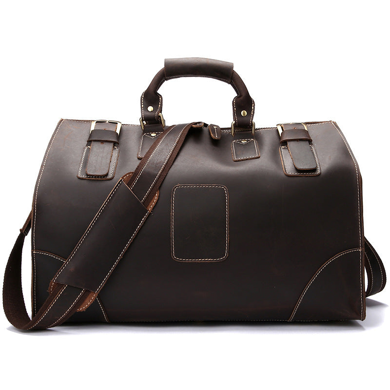 Brown Leather Luxury Travel Bag