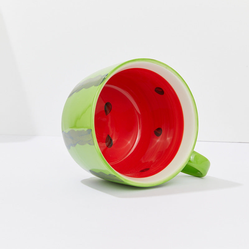 Hand Painted Watermelon Mug