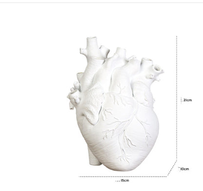 Human Heart Flower Vase