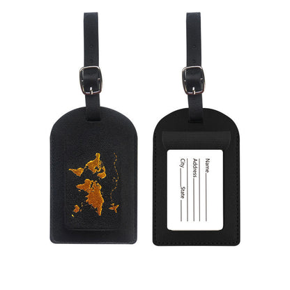 World Map Luggage Tag