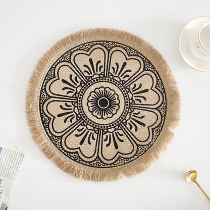 Bohemian Style Fringed Placemat