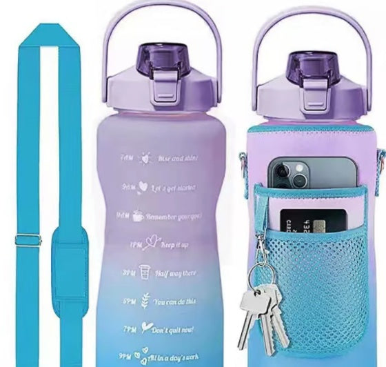 Water Bottle Set with Holder