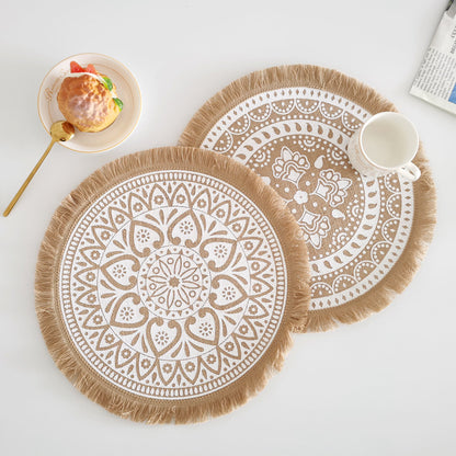 Bohemian Style Fringed Placemat